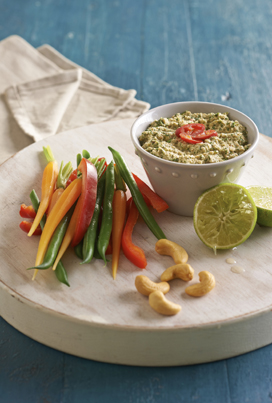 Nuts for Life - Thai corriander and cashew dip recipe